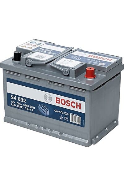 Bosch 74 Amper 12 Volt Bosch Akü - Binek Araç Için Uygun - 2025 Üretim