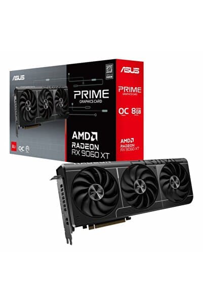 ASUS Prime AMD Radeon RX 9060XT 8GB PRIME-RX9060XT-O8G-GAMING GDDR6 128Bit DX12 Gaming (Oyuncu) Ekra