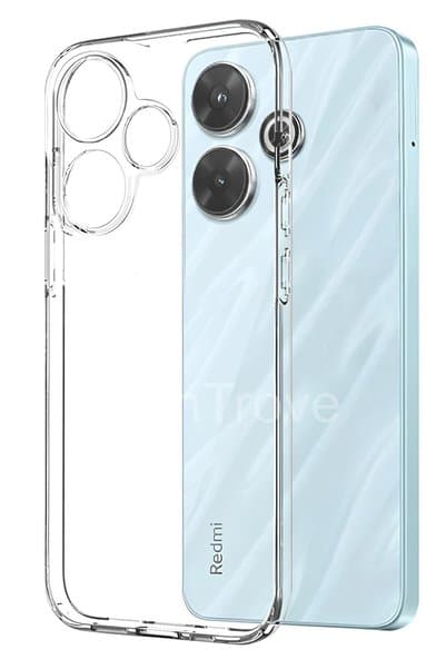 TechTrove Xiaomi Redmi 13 4G Kılıf Kartlıklı Kamera Çıkıntılı Şeffaf Darbe Korumalı A Kalite Kapak