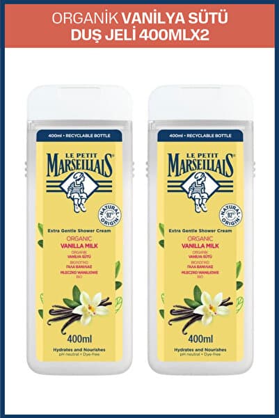 Le Petit Marseillais Organik Vanilya Sütü Duş Jeli 400 ml x2
