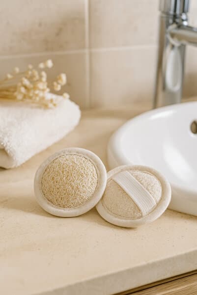 Kesecim Doğal Kabak Lifli Hakiki Yüz Kesesi - Banyo Hamam Kesesi