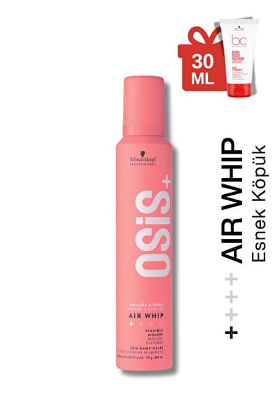 Osis Air Whip Hacim Ve Tutuş Sağlayan Esnek Köpük 200ml + Bonacure Acil Kurtarma Kremi 30ml