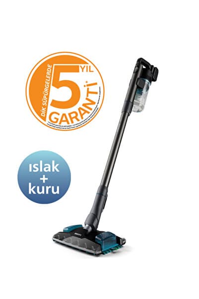 8000 Serisi Aqua Kablosuz Dik Süpürge, 80 dk'ya Çalışma, PrecisionPower Aqua Plus Başlık, XC8053/01