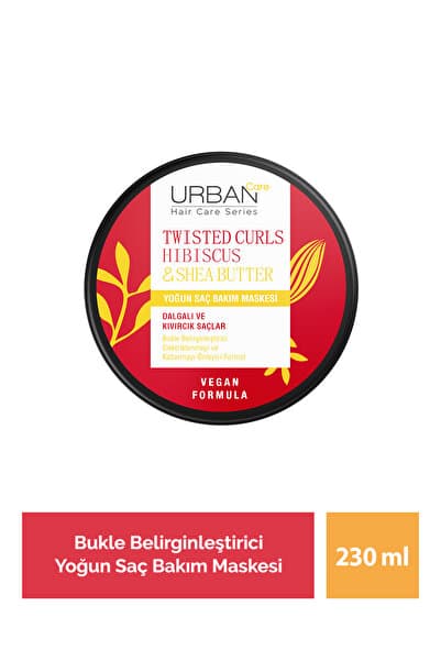 Urban Care Hibiscus & Shea Butter Kıvırcık Ve Dalgalı Saçlara Özel Yoğun Saç Bakım Maskesi 230 Ml-vegan