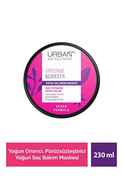 Urban Care Intense Keratin Aşırı Yıpranmış Saçlara Özel Yoğun Saç Bakım Maskesi 230 Ml-vegan