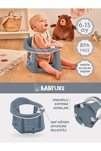 Babylike Vakumlu Bebek Banyo&mama Oturağı