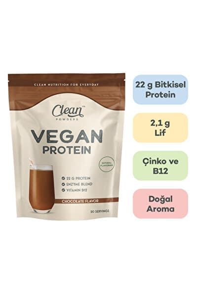 Clean Powders Vegan Protein 600 gr - Çikolata