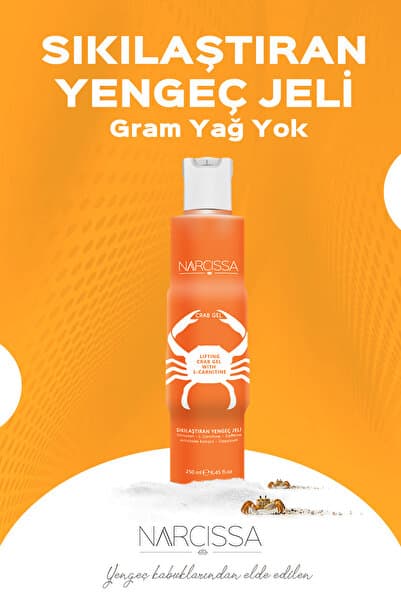 Narcissa Sıkılaştıran Yengeç Jeli - , Sıkılaştırıcı, Selülit Ve Çatlak Giderici Jel 250ml