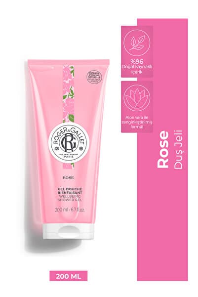Roger&Gallet Roger & Gallet Rose Duş Jeli 200 ml - Doğal Gül Özlü & Nemlendirici Yoğun Köpük