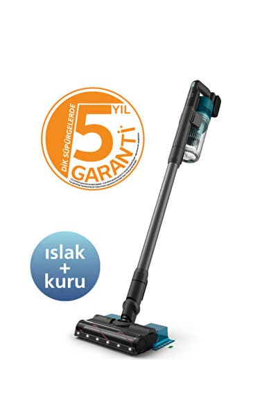 6000 Serisi Kablosuz Dikey Süpürge,PowerCyclone 11,Aqua, TriActive LED,64 Dakika Kullanım, XC6553/01