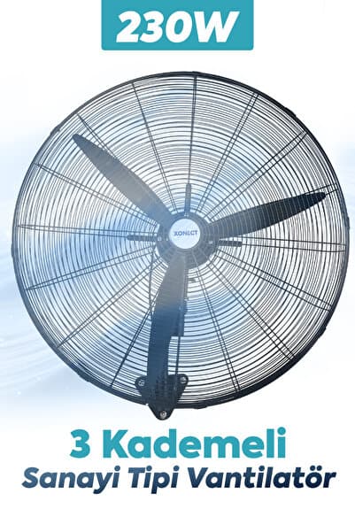 XONECT XDF30 Sanayi Tipi Duvar Vantilatörü 75 cm (30 İnç) Endüstriyel Güçlü Hava Akışlı
