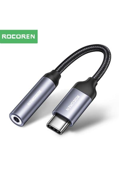 Genel Markalar DAC Çipli Type-C to 3.5mm Jack Aux Ses Dönüştürücü Çevirici Kablo Adaptör