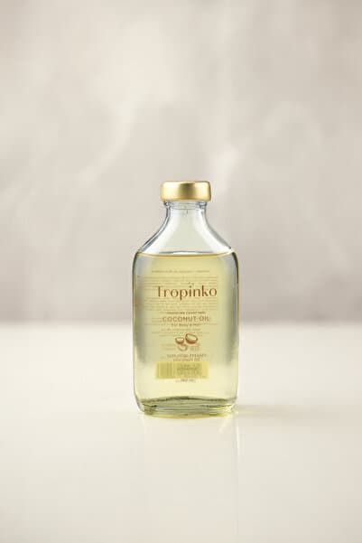 Tropinko E Vitaminli Hindistan Cevizi Yağı 180 ml - Soğuk Sıkım Cam Şişe