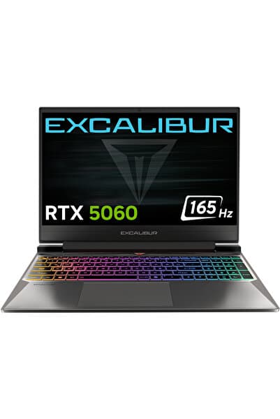 CASPER Excalibur G870 Core i7-13620H 24GB 1TB 8GB RTX5060 15.6" Freedos Gaming Laptop G870.1362-CF60X-C
