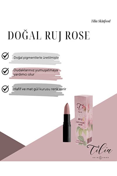 Tilia Skinfood DOĞAL RUJ ROSE