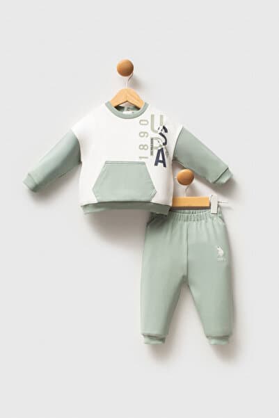 U.S. Polo Assn. U.S. Polo Assn Erkek Bebek Yeşil Takım