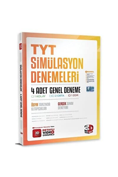 3D Yayınları TYT 4'lü Simülasyon Genel Denemeleri