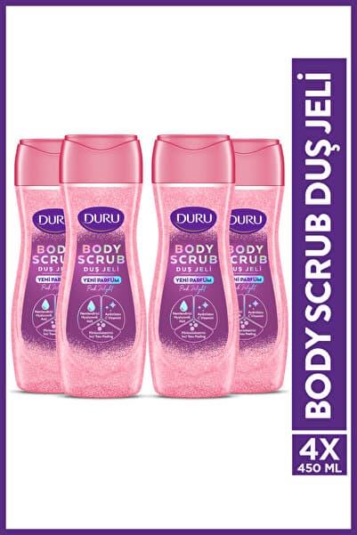 Duru Body Scrub Pink Delight Duş Jeli 4x450ml