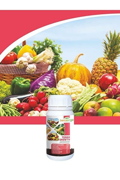 TerraOrga Terra Growth Azot Ve Amino Asit Içerikli Sıvı Organomineral Gübre 250 ml Lom025-1