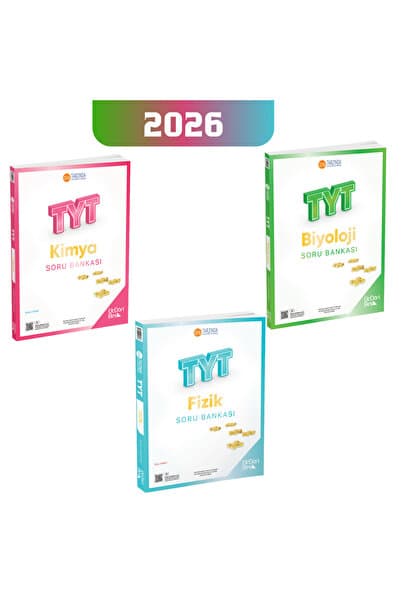 3D Yayınları 2026 345 TYT Fen Seti ( Fizik Soru Bankası + Kimya Soru Bankası + Biyoloji Soru Bankası)