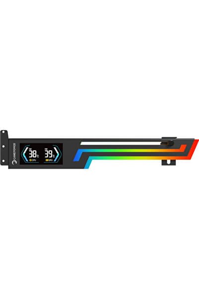Gamepower Heatsync ARGB LCD Ekran Kartı Tutucu Siyah
