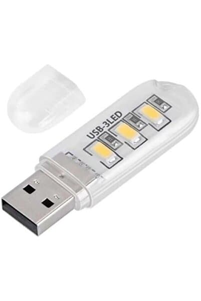 Genel Markalar SANEC Taşınabilir Mini USB Led Lamba 3 LED 5730 SMD Kamp Stick Led