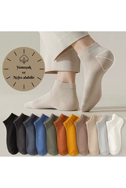 Çorap Kurdu 10 çift Ekonomik Paket Unısex Patik Çorap Set