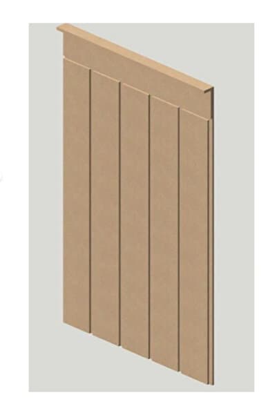 HMC DECOR Boyanabilir Cnc Işlemeli Duvar Paneli Mdf 102×45cm(6MM)