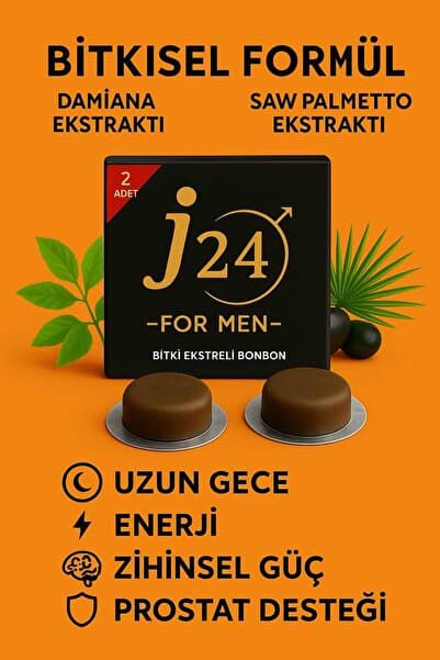 j24 Bitki Ekstreli Performans Etkili Bonbon Şeker - 2 Kutu (4 ADET) Enerji -güç -zindelik