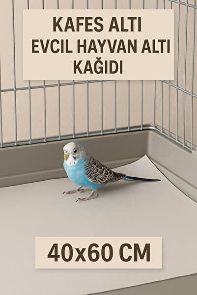 Dekals 50 Adet Büyük Boy Kafes Altı/ Evcil Hayvan Altı Kağıdı Pratik Kağıt 60x40 Cm