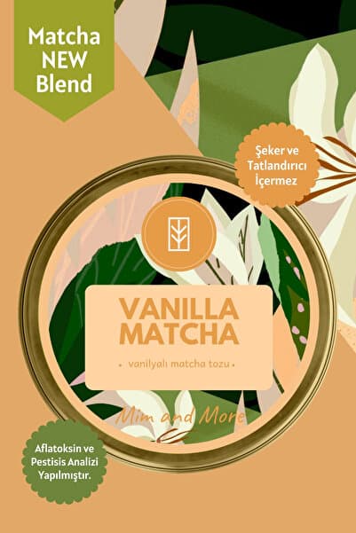 Mim and More Vanilla Matcha - Vanilya Aromalı Matcha, 25 gr