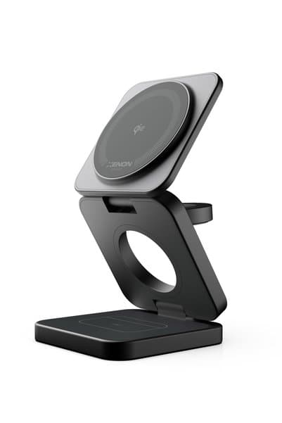 Xenon Smart Kablosuz Şarj Standı | 3 in 1, Qi2, MagSafe, iPhone, AirPods Uyumlu, Hızlı Şarj İstasyonu (X6402)