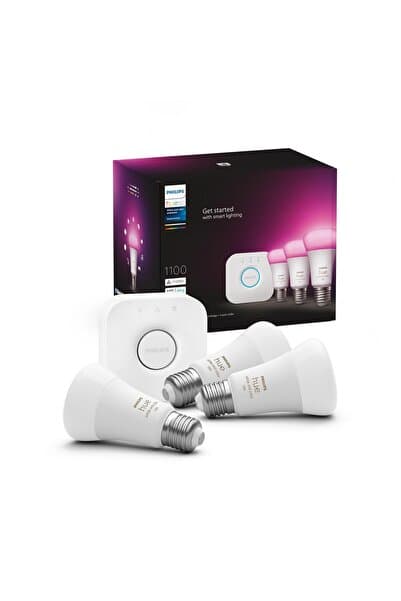 Philips HueWCA 9W E27 Renkli Akıllı Ampul 3'lü Başlangıç Seti