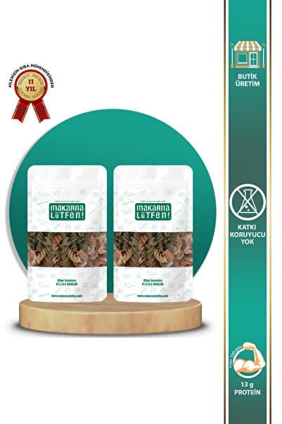 Makarna Lütfen Avantajlı 2 Li Karışık Sebzeli Makarna (%35 Sebze-2x200 gram)