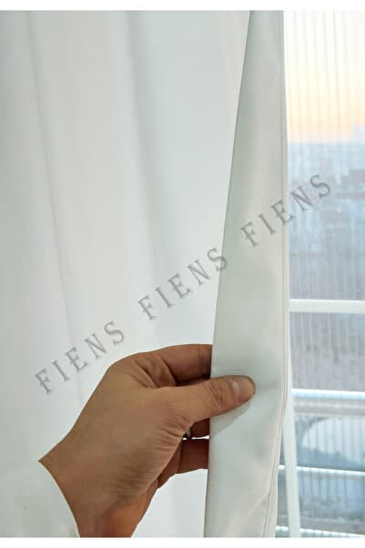 FİENS BEYAZ SATEN GÜNEŞLİK (TÜL PERDE VE FON )ALTINA HER KOMBİNE YAKIŞIR! TÜM ODALARA ŞIKLIK KATAR!