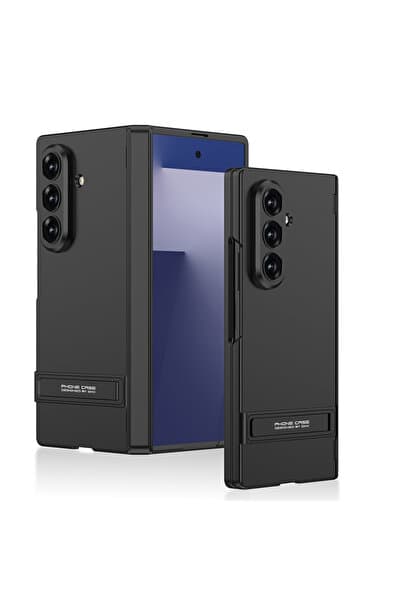 Rivor Samsung Galaxy Z Fold 7 Uyumlu Kılıf Kamera Korumalı Ultra İnce Kıpta Standlı Sert Premium Kapak