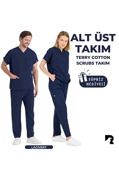 Raven Uniform Doktor Hemşire Forması Medikal Forma Cerrahi Alt Üst Takım İnce Kumaş