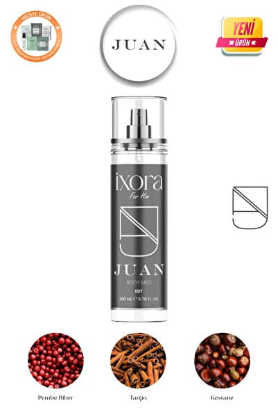 ixora Juan Vücut Spreyi Erkek 200 ml