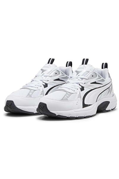 Puma Milenio Tech_ 402623 Unisex Koşu Ayakkabısı BEYAZ-SİYAH
