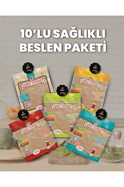 Asrın Tandırı 10'LU PAKET- SAĞLIKLI BESLEN PAKETİ - EKŞİ HAMURLU LAVAŞ TANDIR EKMEĞİ
