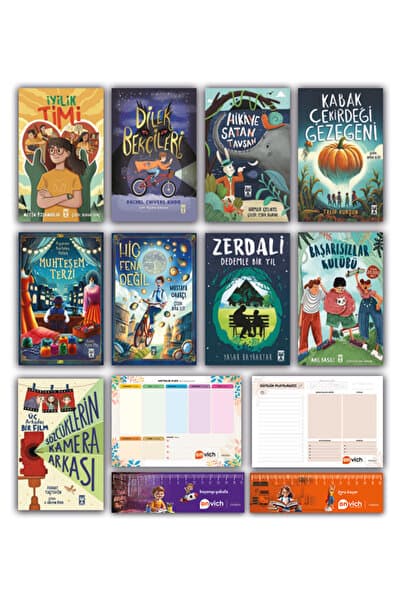 Genç Timaş 5. 6. Sınıf Okuma Seti 9 Kitap - İyilik Timi - Sözcüklerin Kamera Arkası - Başarısızlar Kulübü -