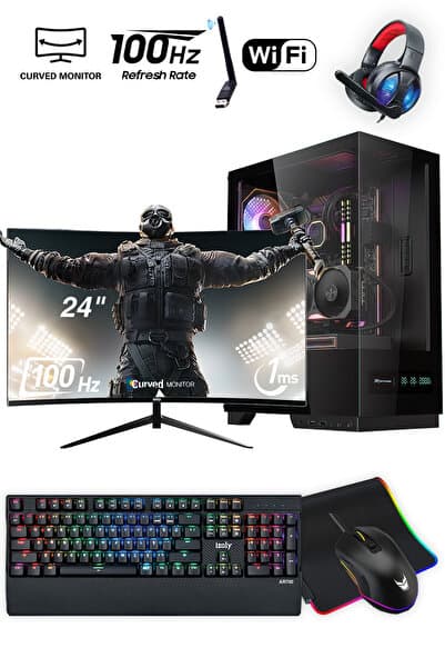 IZOLY Witcher I5-10400f 16gb 512gb M.2 Nvme Rx580 8gb 24" Oyuncu Oem Seti