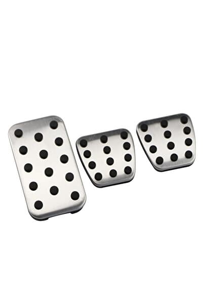 Oto Aksesuarcım Honda Civic 16-20/CRV 17-20/Accord 14-18 Uyumlu Kaydırmaz Metal Manuel Pedal Seti 3 Prc