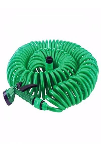 Garden Ware Spiral Bahçe Sulama Hortum Seti 10 Metre 7 Fonksiyonlu Sulama Başlığı Hortum Seti Bahçe Hortumu