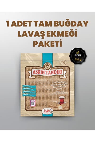 Asrın Tandırı 1 Paket Ekşi Hamurlu Tam Buğday ve Siyez Unlu Lavaş Ekmeği
