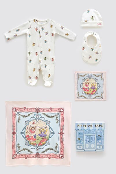 Atelier Babbi %100 Pamuk 5'li Yenidoğan Seti - Peri Masalı