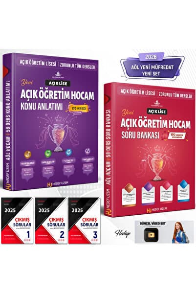 Liyakat Yayınları AÇIK ÖĞRETİM HOCAM SINAV SETİ -YENİ MÜFREDATA ÖZEL HAZIRLANDI