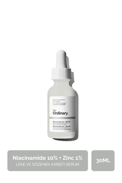 The Ordinary Niacinamide 10% + Zinc 1% - Leke ve Gözenek Görünümü Karşıtı Serum 30ml