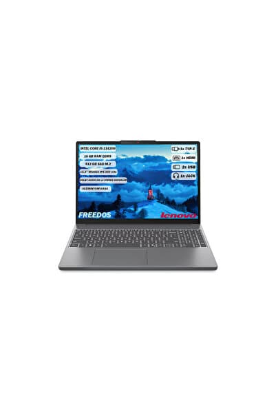 LENOVO IdeaPad Slim3 Intel Core i5-13420H 16GB 512GB SSD 15.3" WUXGA FreeDOS Dizüstü Bilgisayar 83K1003MTR