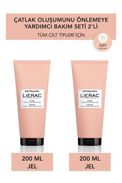 Lierac Phytolastil Çatlak Önleyici Yardımcı Jel 200ml*2'li Set – Hamilelik Ve Kiloya Bağlı Çatlak Bakımı